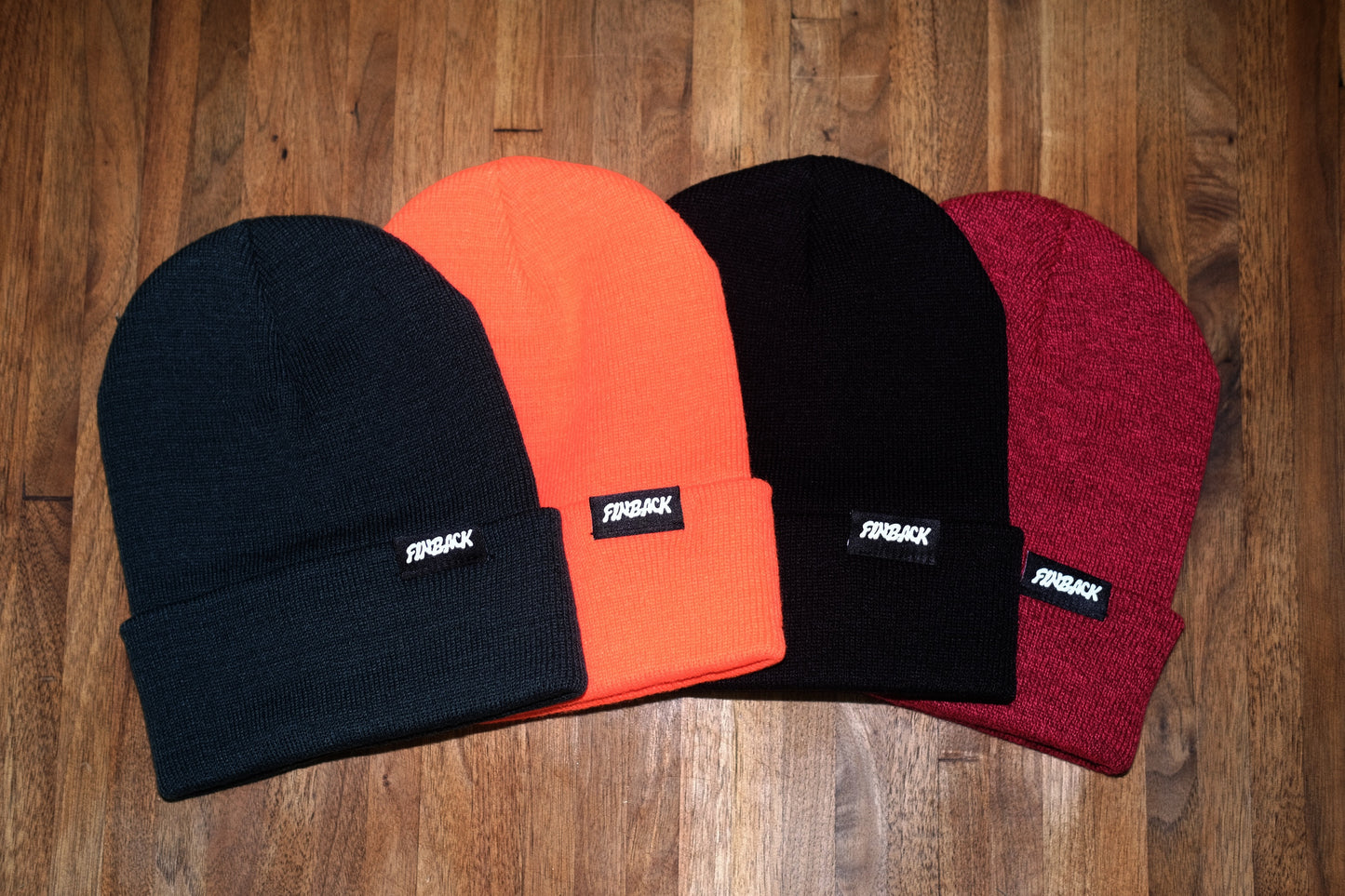 LOOSE LOGO WOVEN BEANIE SAFETY ORANGE