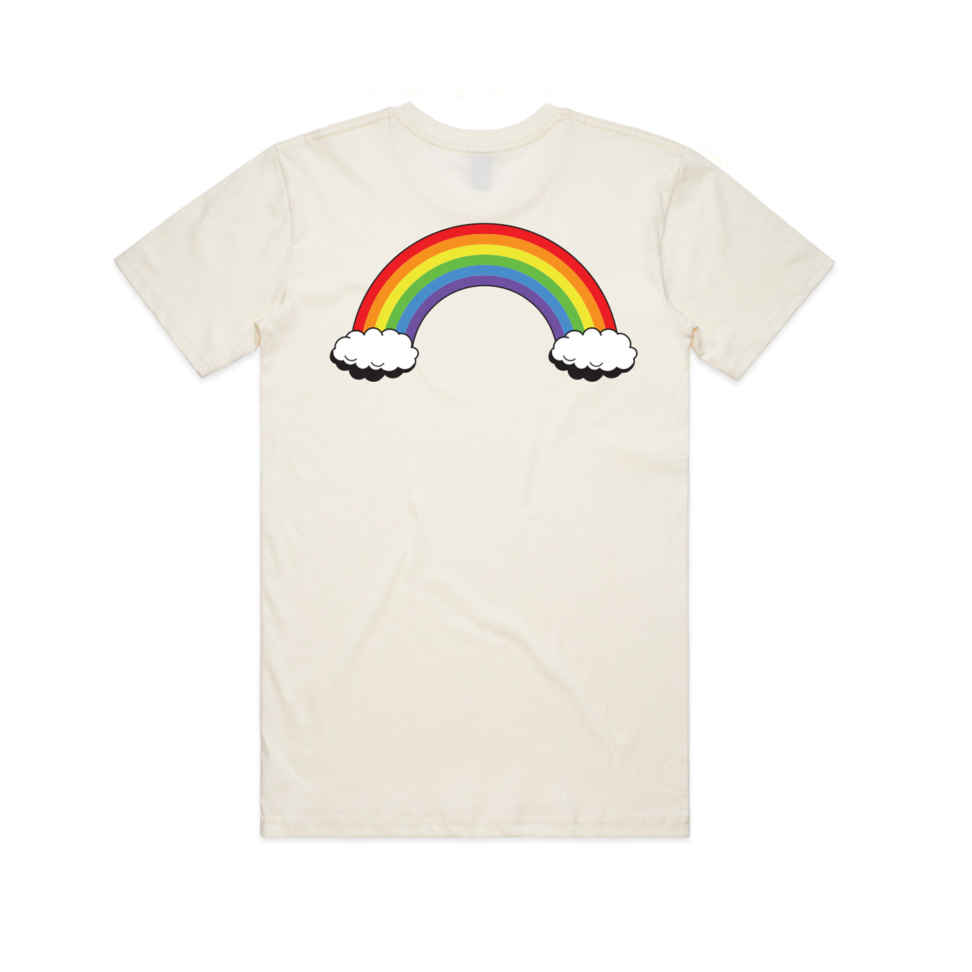 RAINBOW CLOUD TEE NATURAL