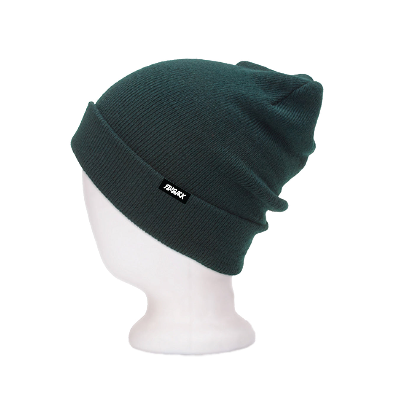 LOOSE LOGO WOVEN BEANIE FOREST GREEN