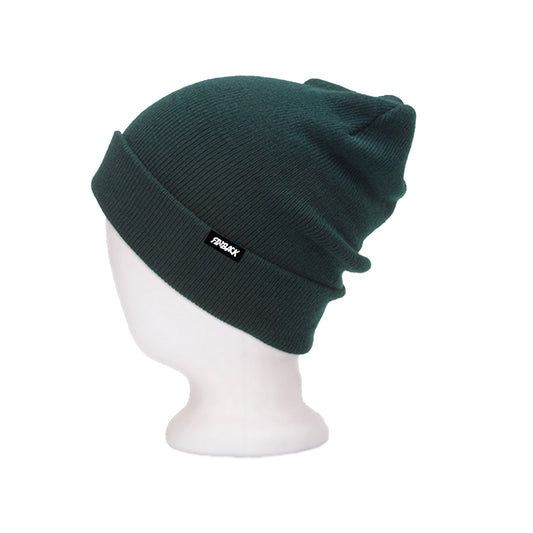 LOOSE LOGO WOVEN BEANIE FOREST GREEN